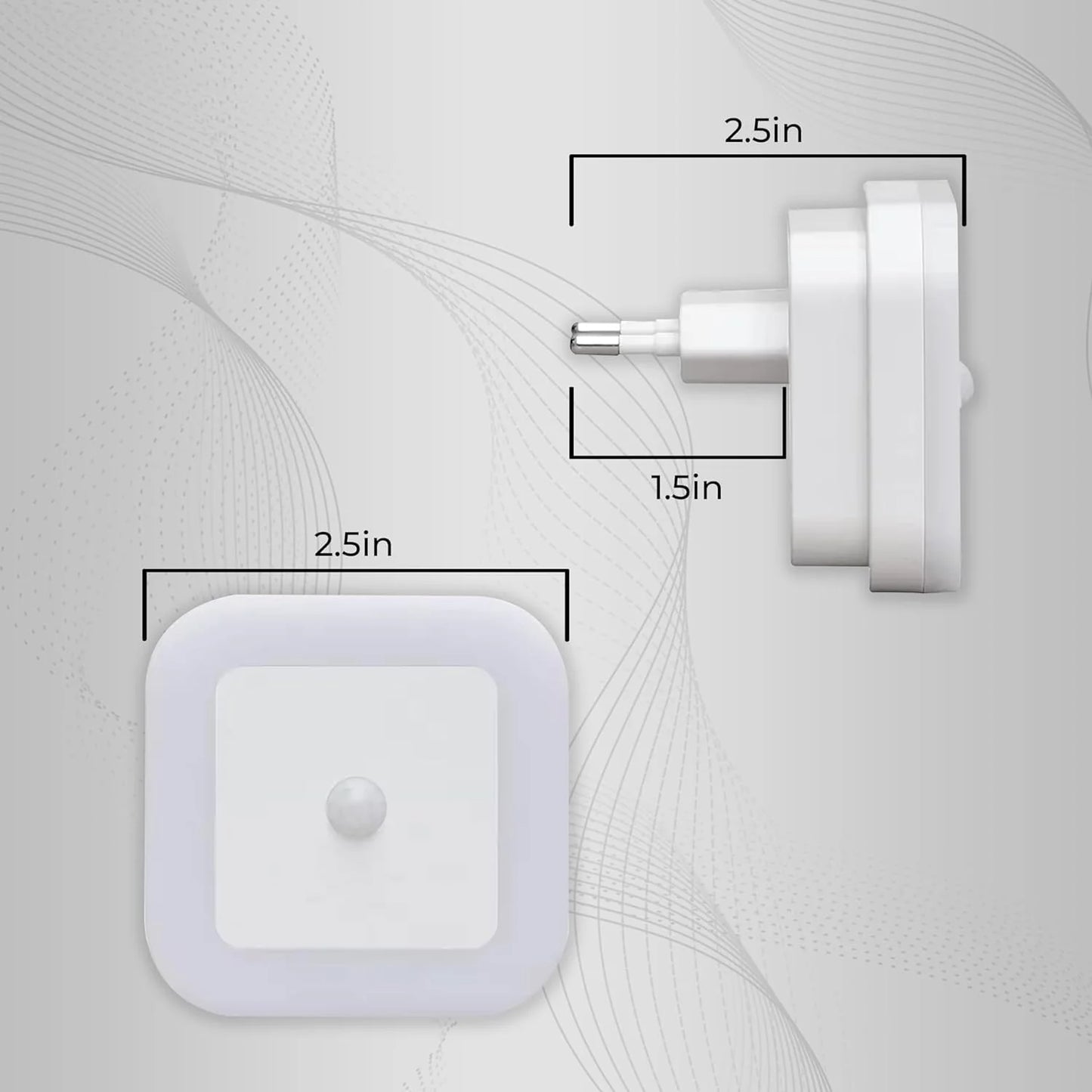 (Pack of 2) Smart Sensor LED Night Lamp