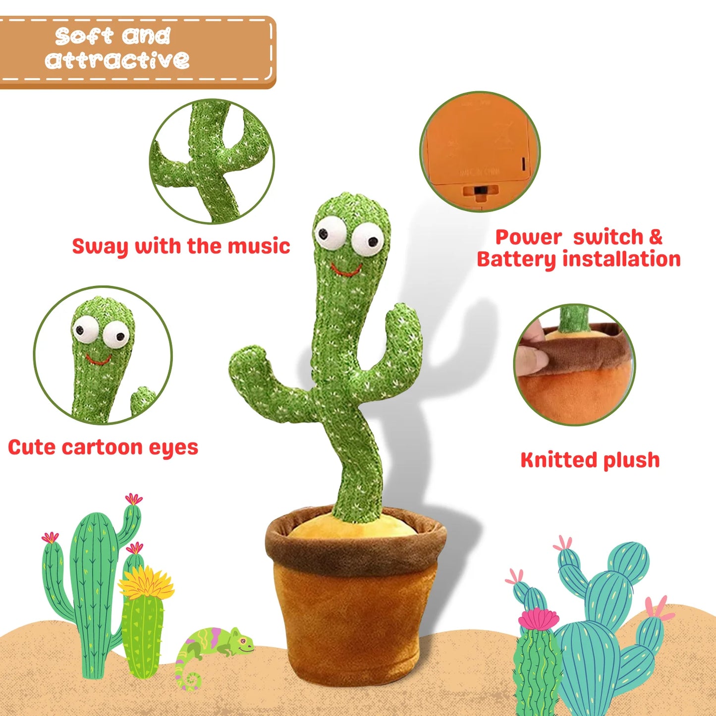 Dancing & Talking Cactus Toy