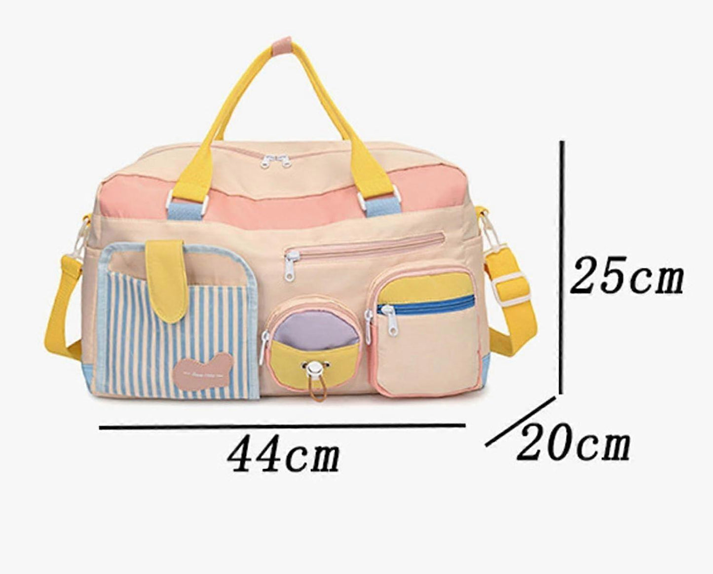 Colourblocked Duffel Bag.