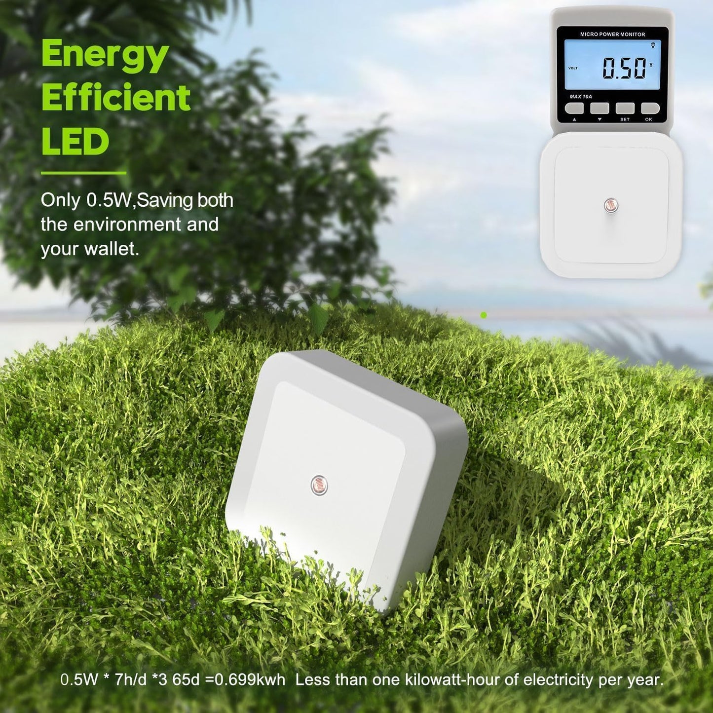 (Pack of 2) Smart Sensor LED Night Lamp
