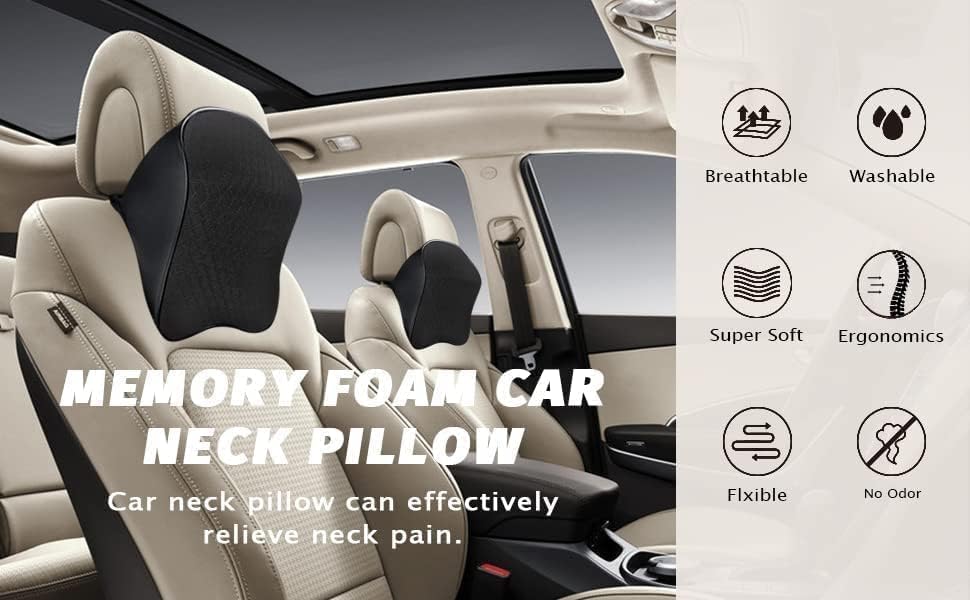 New Car Memory Foam Back Rest Cushion (Buy 1 Get 1 Free)