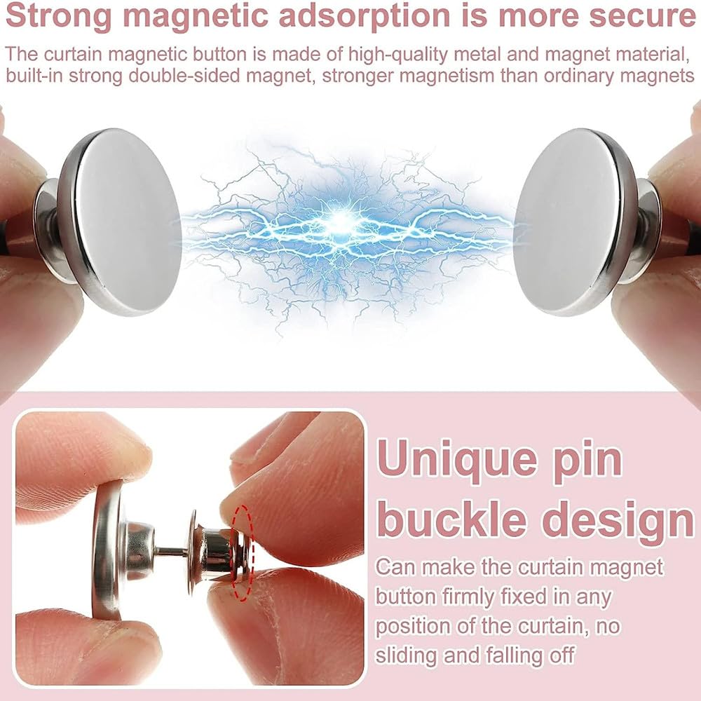 Curtain Magnets Closure Button