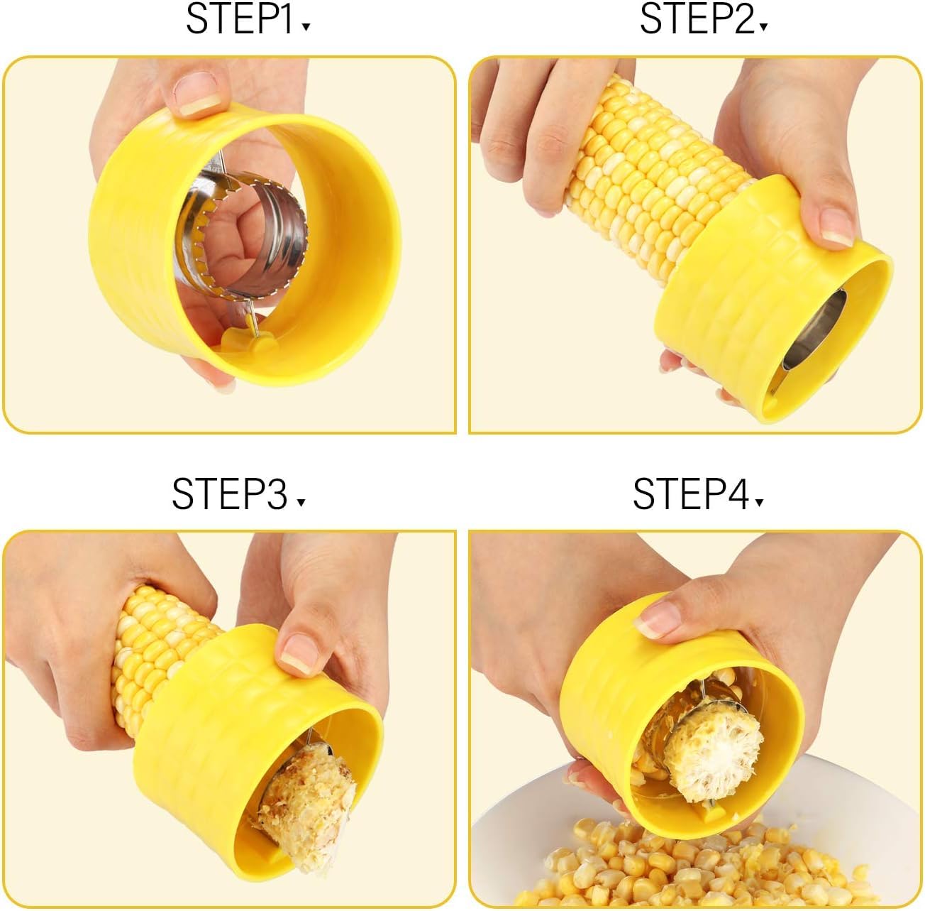 Stainless Steel Corn Cutter (Buy 1 Get 1 Free).