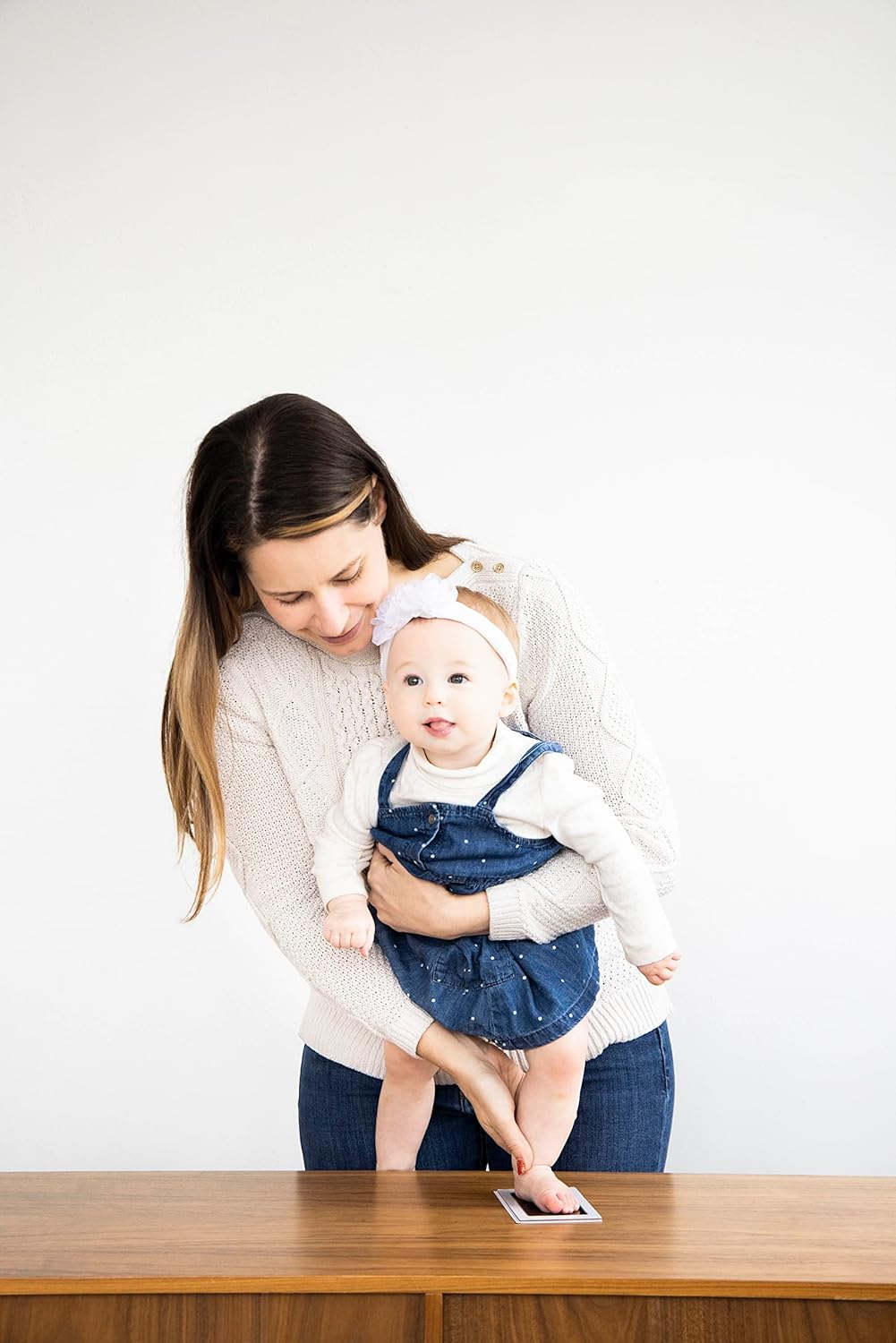 Baby Handprint & Footprint Kit + Free Photo Frame (Safe and Mess-free).