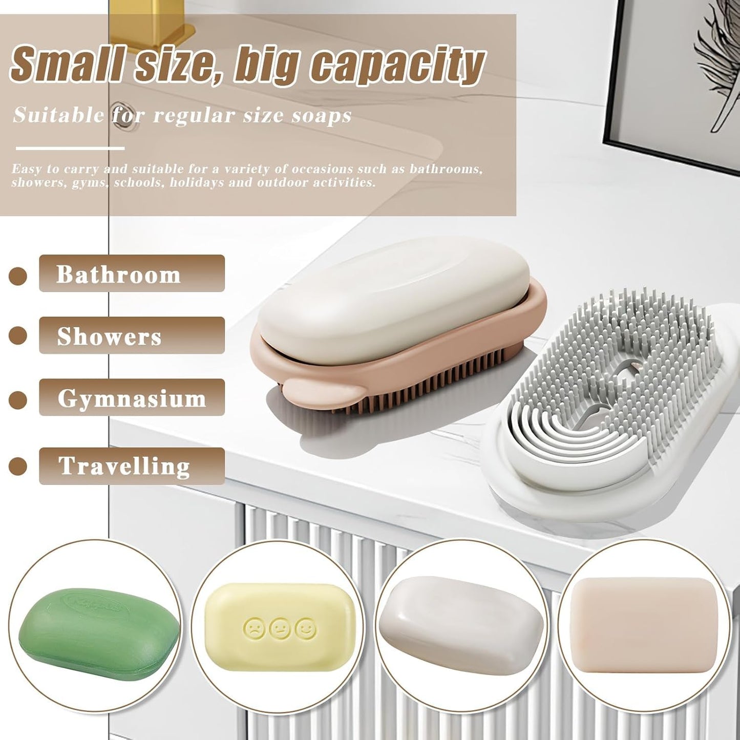2 in 1 Soap holder with Bath Brush (Buy 1 Get 1 FREE)