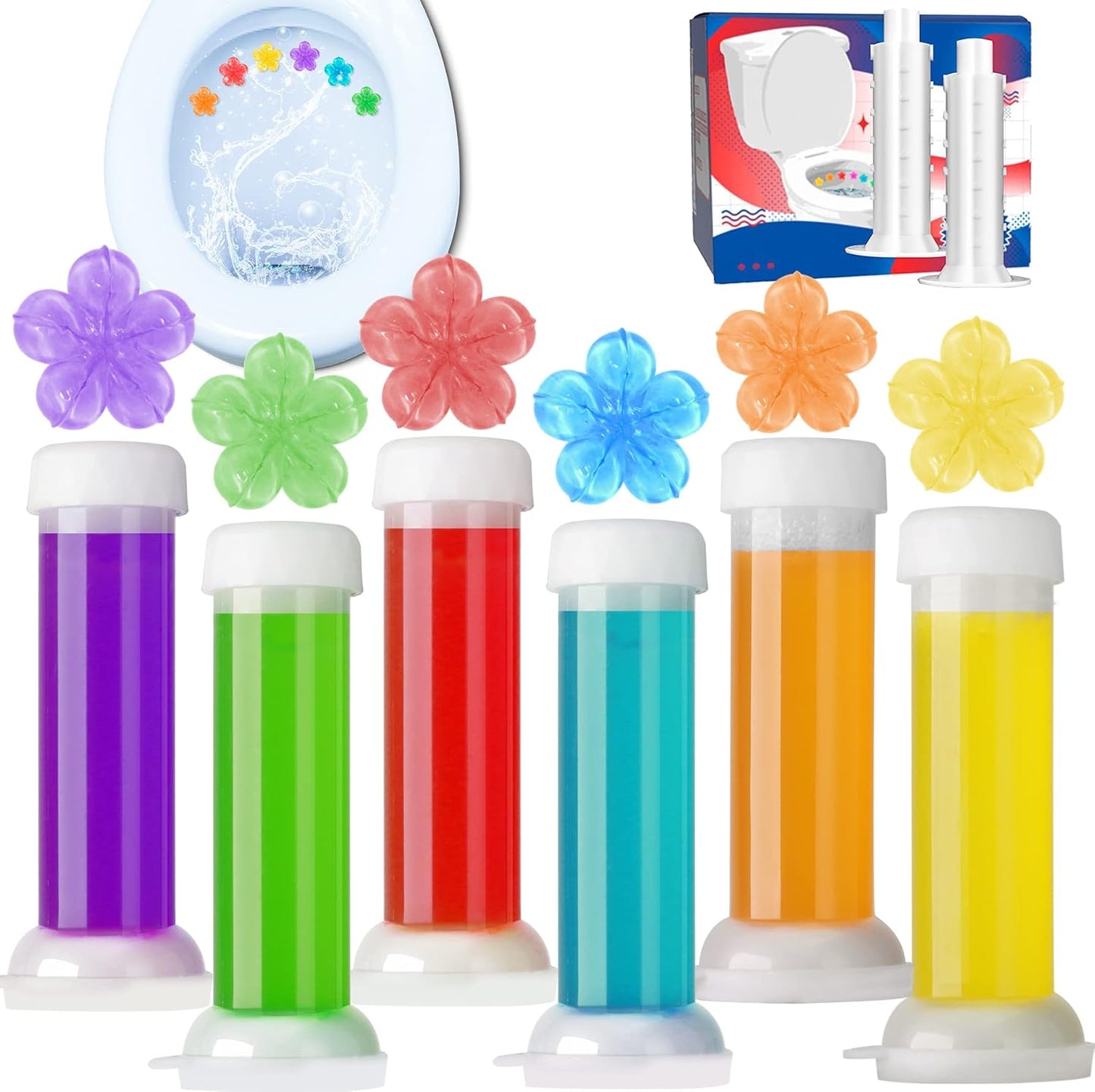 AquaBloom Toilet Gel Stamps (Get FREE Toilet Seat Lifter on Every Order)