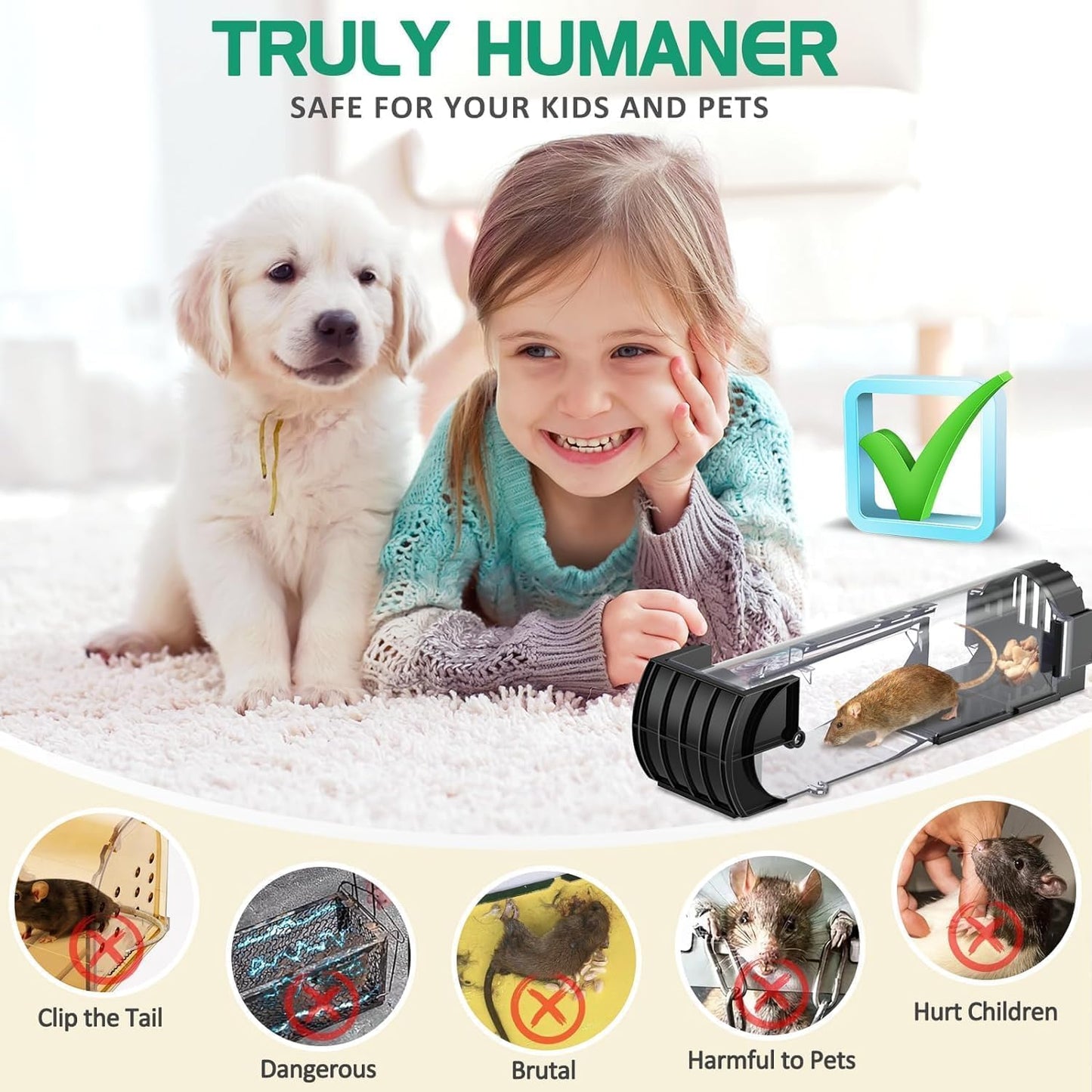 No Kill Reusable Mouse Trap