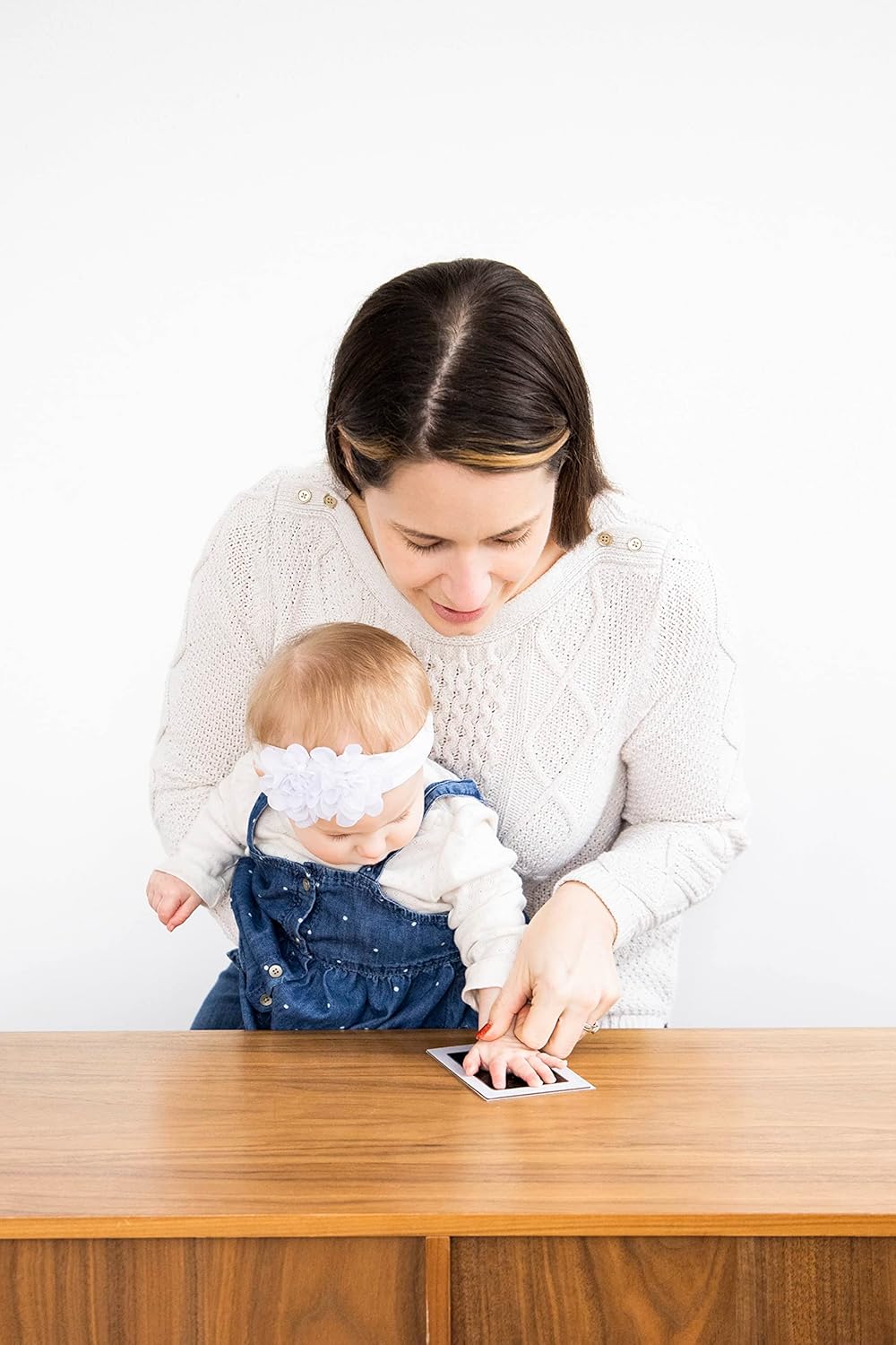 Baby Handprint & Footprint Kit + Free Photo Frame (Safe and Mess-free).