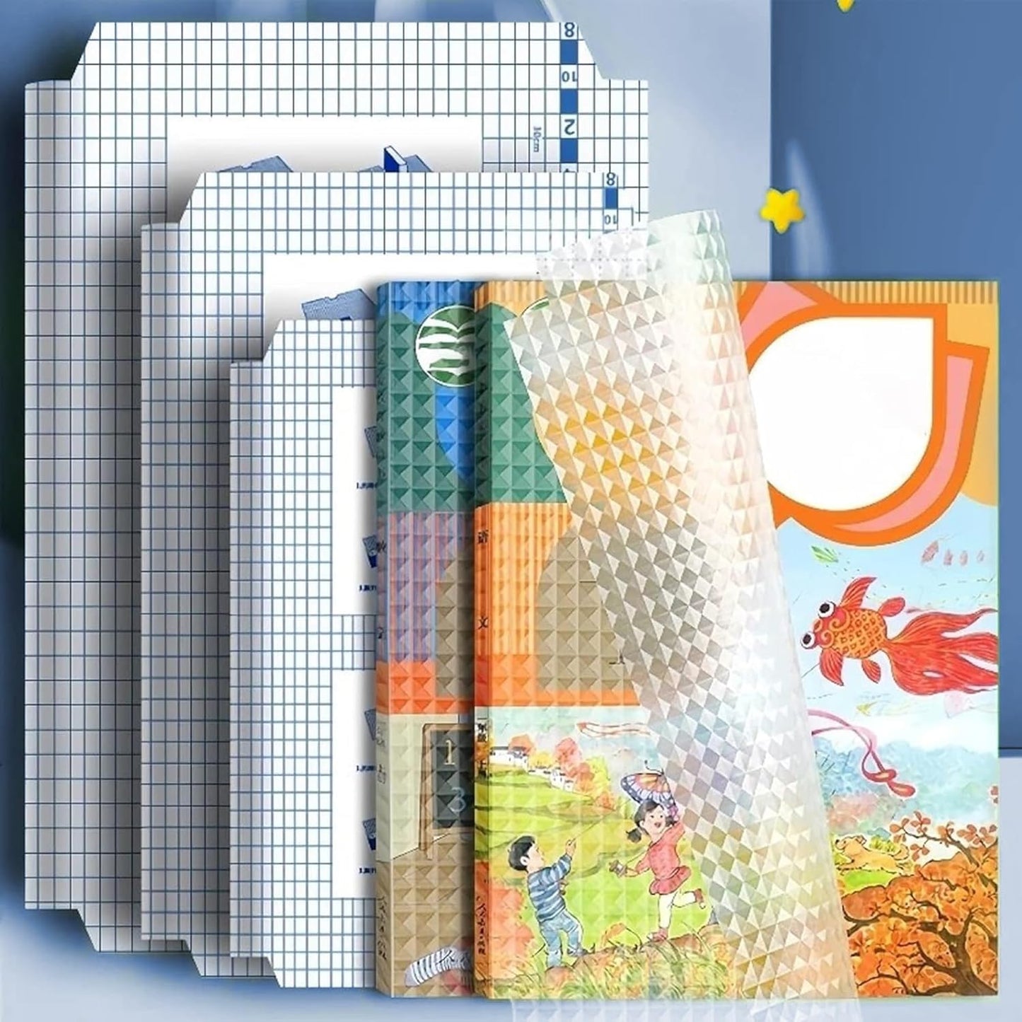 Transparent Protective Self-adhesive Book Covers (Pack of 30)