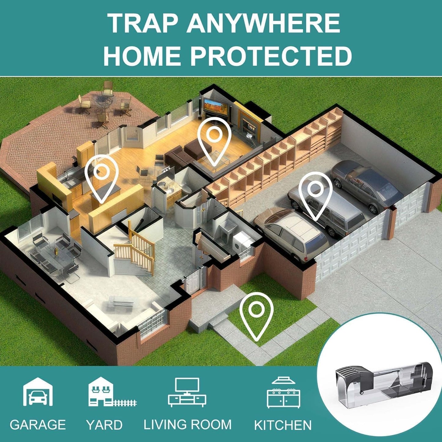 No Kill Reusable Mouse Trap