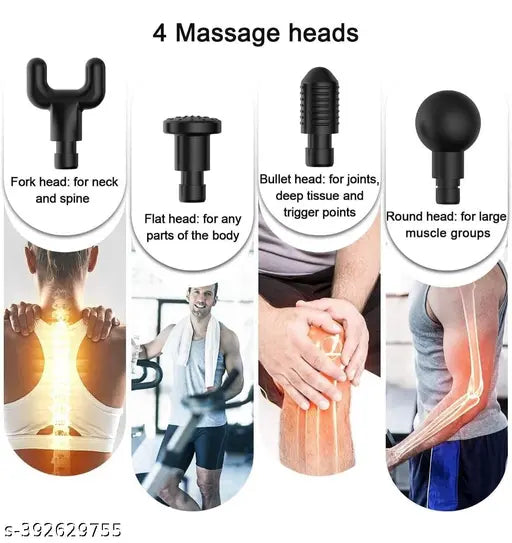 Gun Massager, 6 Speeds Cordless Handheld