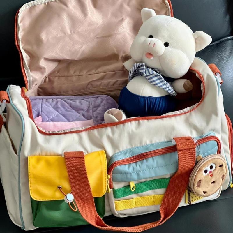 Colourblocked Duffel Bag