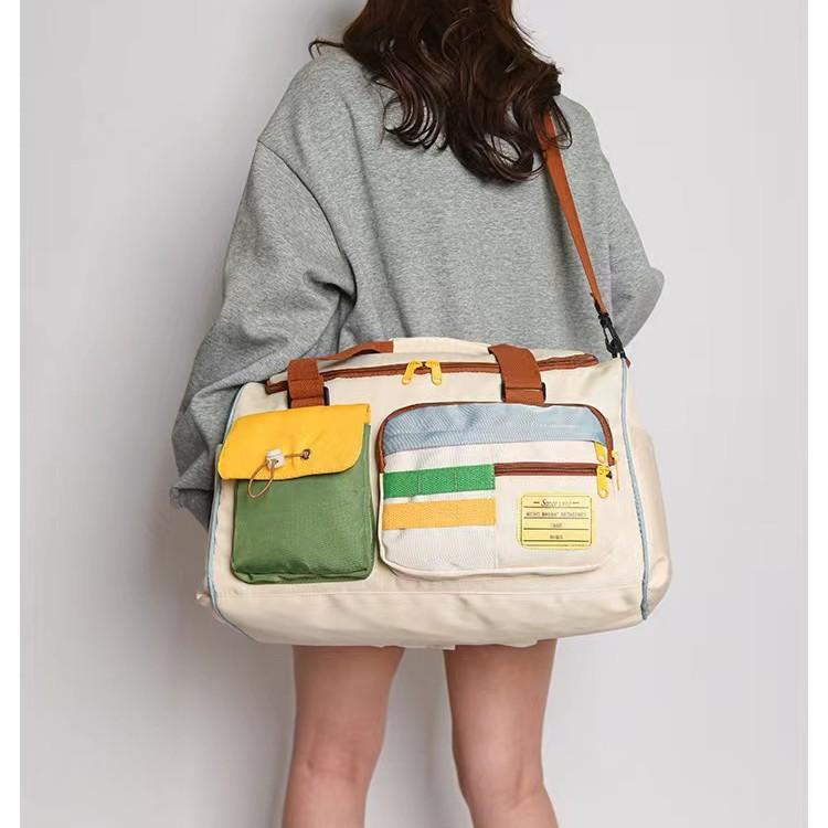 Colourblocked Duffel Bag