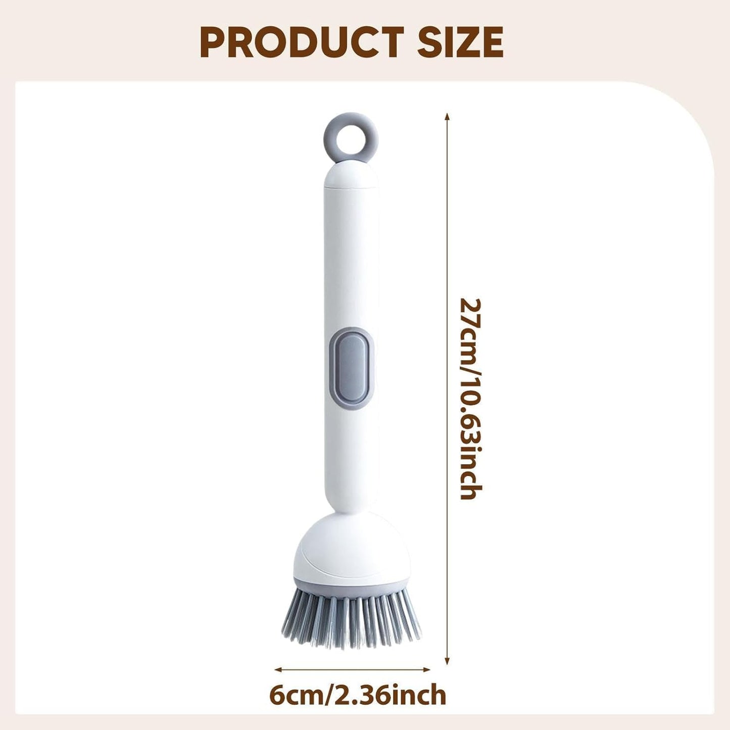 Rotating Dispenser Cleaning Brush