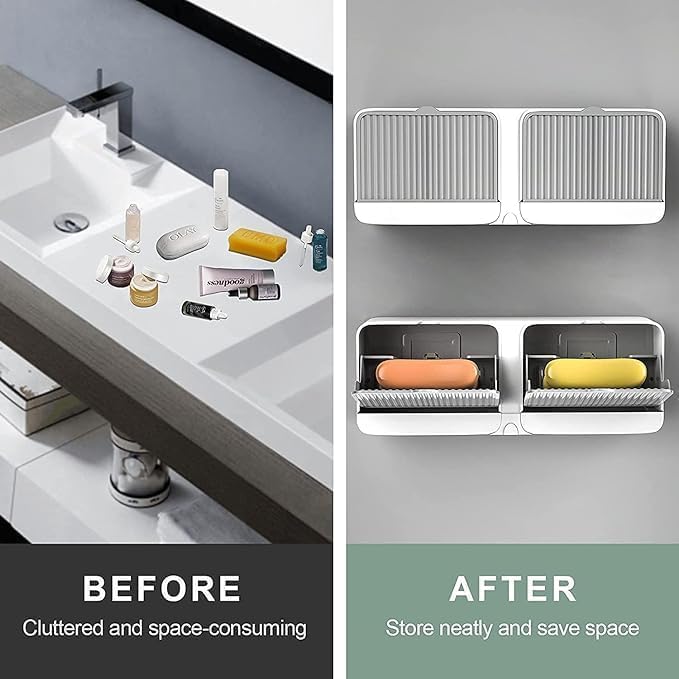 BESTIC Bathroom and Wash Basin Soap Box