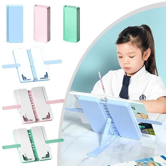 3 in 1 Pencil Case for kids (Case + Book Reading Stand + Erasable Whiteboard)