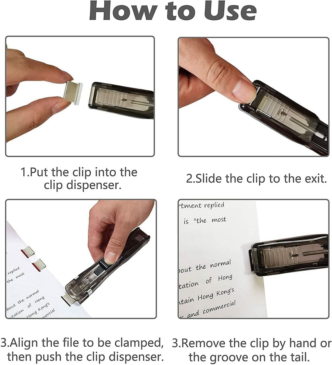 ClipMate Pro: Premium Reusable Stapler with 50 Clips