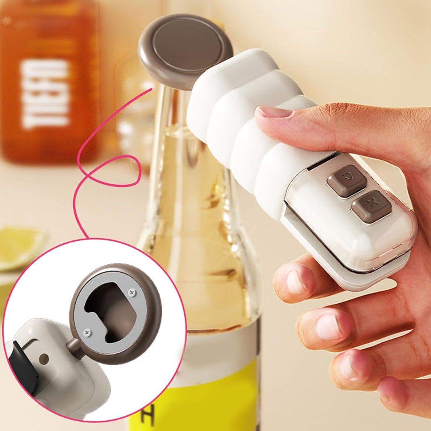 3 in 1 Magnetic Sealer (Sealer + Cutter + Bottle Opener)