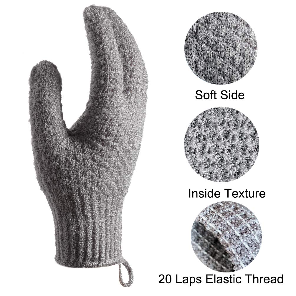 Exfoliating Bath & Shower Gloves (Buy 1 Pair and Get 1 Free)