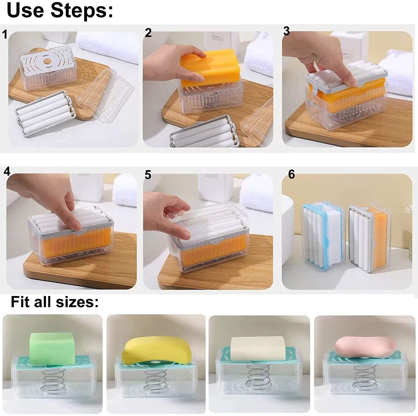 2-In-1 Portable Soap Rolling Box (Buy 1 Get 1 Free)