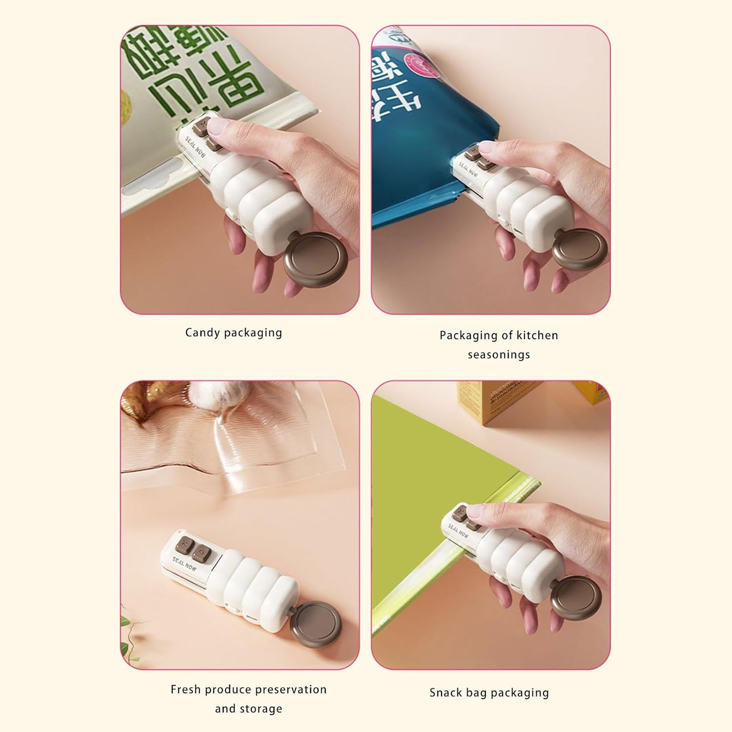 3 in 1 Magnetic Sealer (Sealer + Cutter + Bottle Opener)