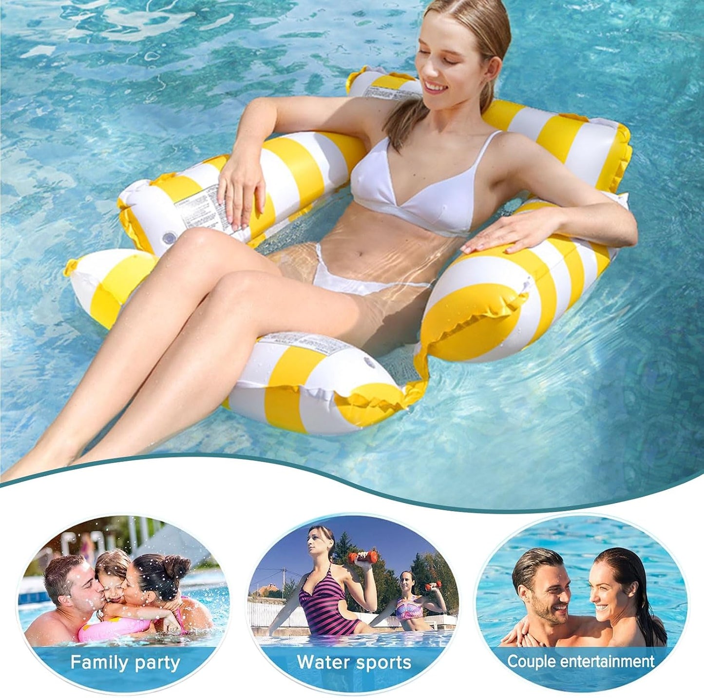 Inflatable Pool Floats Hammock