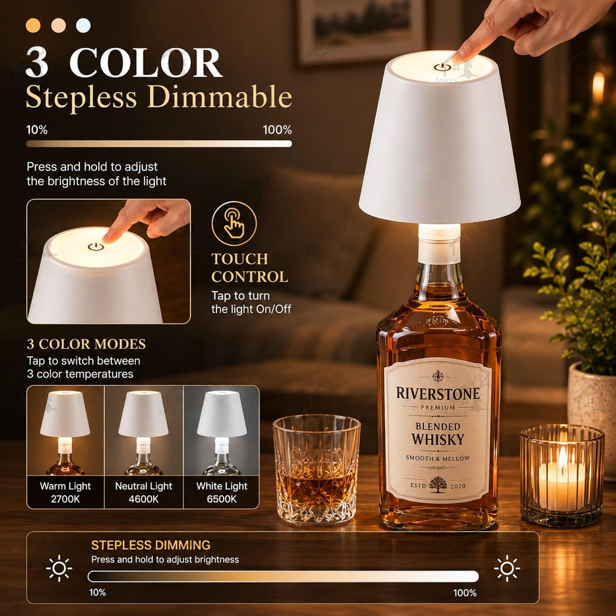 Aesthetic Bottle Lamp