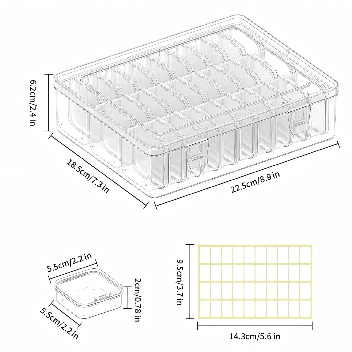 30 psc jewellry box organizer