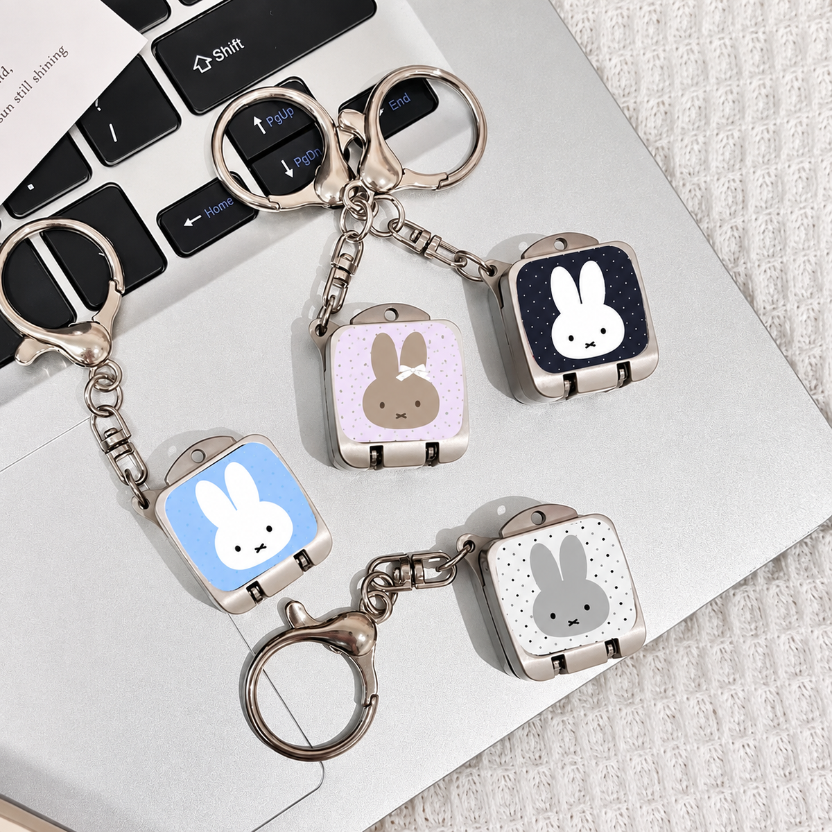 Cute Bunny Nail Cutter Keychain.