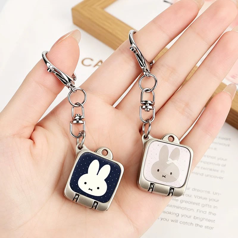 Cute Bunny Nail Cutter Keychain.