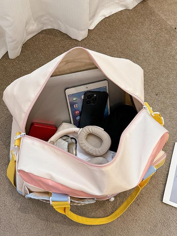 Colourblocked Duffel Bag