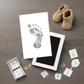 Baby Handprint & Footprint Kit + Free Photo Frame (Safe and Mess-free)