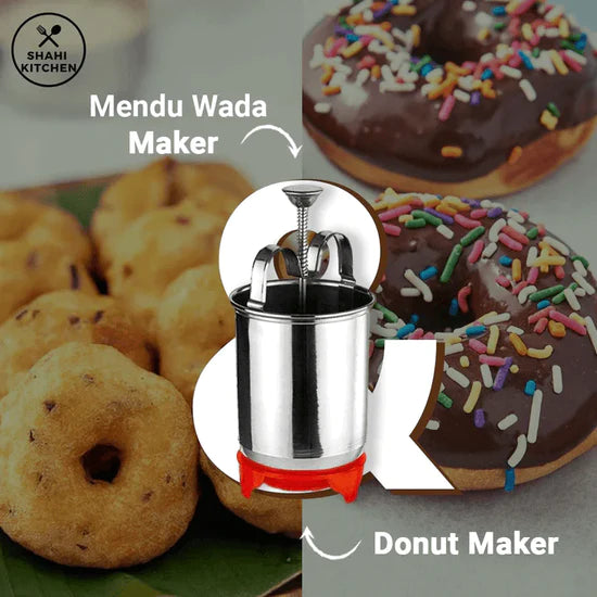 Stainless Steel Medu Vada/Donut Maker With Stand